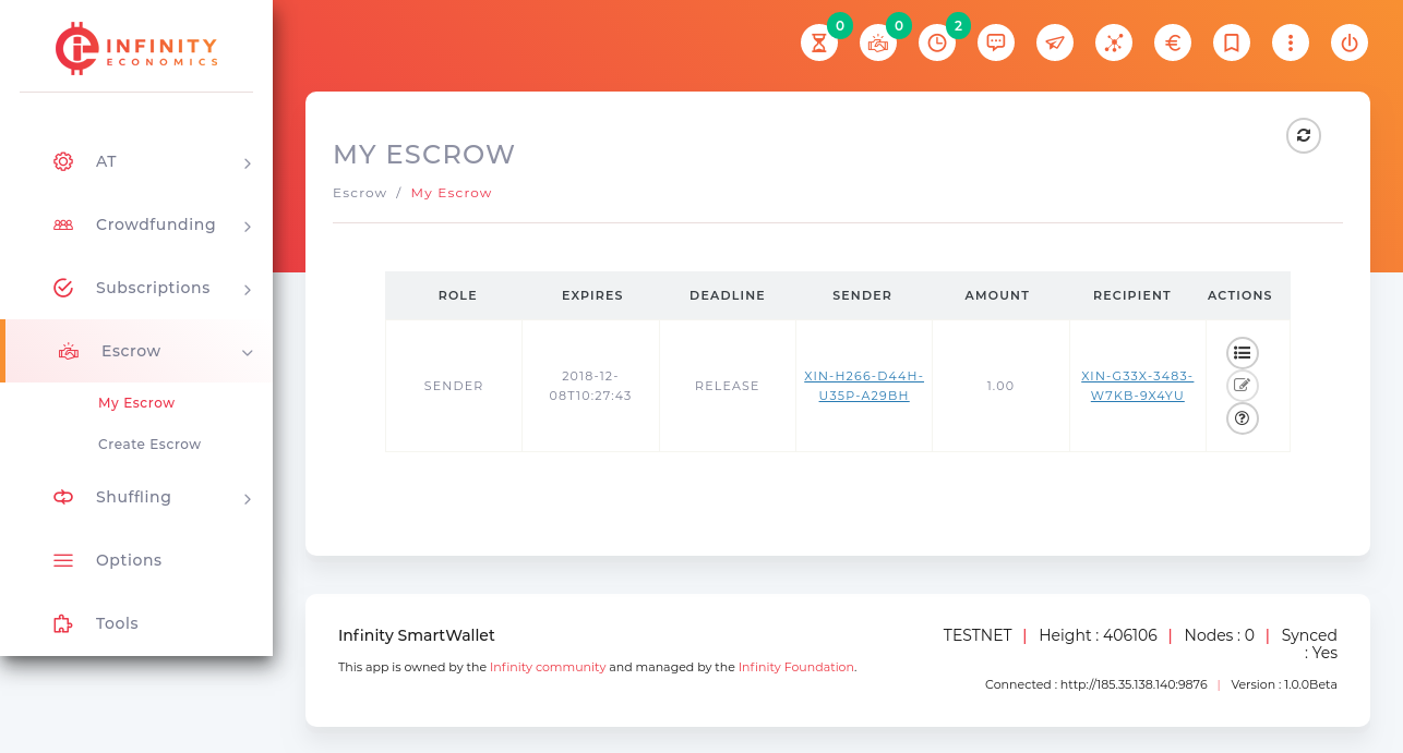 create escrow